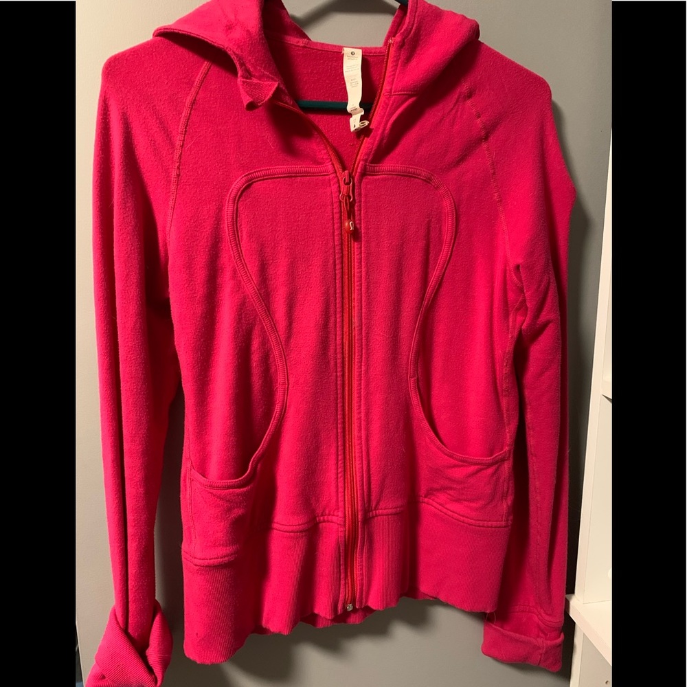 Lululemon Hot Pink Zip Hoodie Sweater Jacket